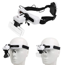 Лупа с креплением на голову и светодиодным фонарем NO-9892E1 Лупа с креплением на голову и светодиодным фонарем NO-9892E1