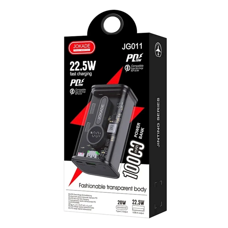Внешний аккумулятор Jokade JG011 10000 mAh Black