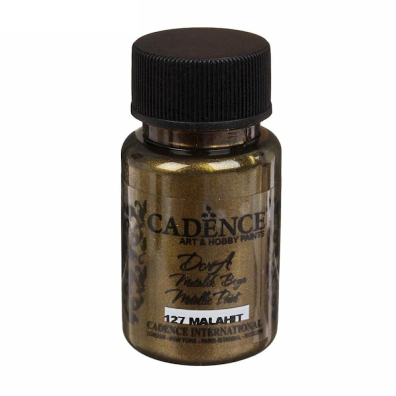 Акриловая краска-металлик Cadence Dora Metallic Paint 127 Malahite 50 мл Акриловая краска-металлик Cadence Dora Metallic Paint 127 Malahite 50 мл