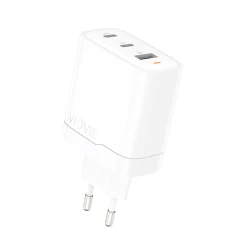Сетевой адаптер Vidvie PLE266 Dual Type-C & USB PD Fast Charger White