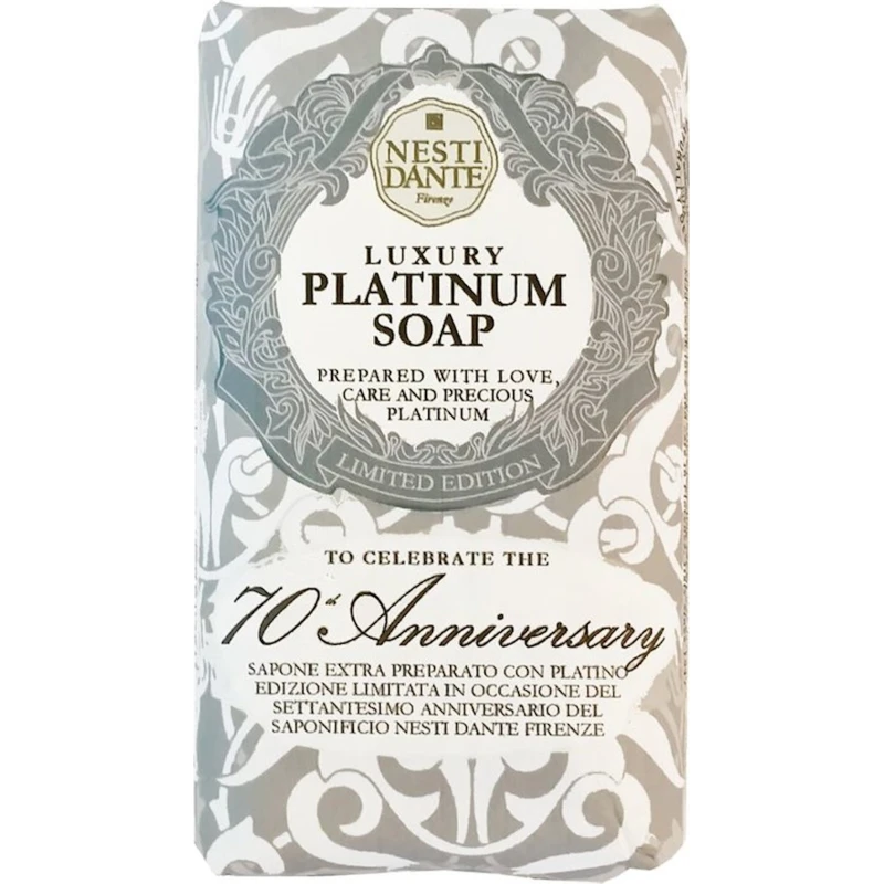 Твердое мыло Nesti Dante 70th Anniversary Luxury Platinum 250 г