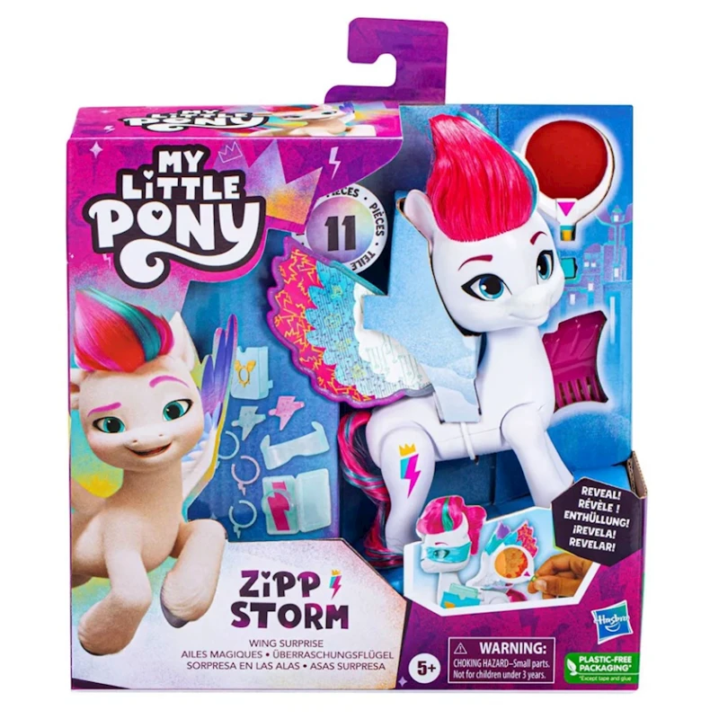 Фигурка Hasbro My Little Pony Wing Surprise Zipp Storm, от 5 лет Фигурка Hasbro My Little Pony Wing Surprise Zipp Storm, от 5 лет