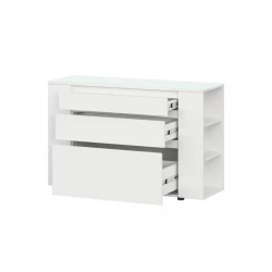 Тумба для обуви Art Mebel 11, ламинат, белая, 45х50х30 см