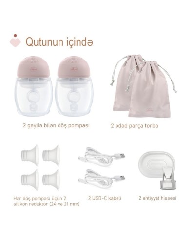 İkili elektrik süd nasosu Chicco