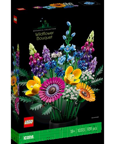 Konstruktor LEGO Icons Wildflower Bouquet 10313, 18+ yaş, 939 əd