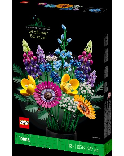 Konstruktor LEGO Icons Wildflower Bouquet 10313, 18+ yaş, 939 əd