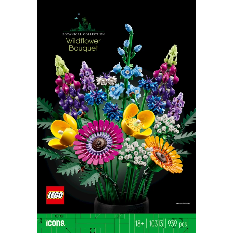 Конструктор LEGO Icons Wildflower Bouquet 10313, 18+ лет, 939 шт