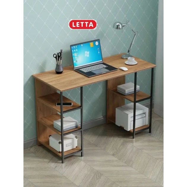 Письменный стол Marina 3563_LetSpringPulsBVot, ЛДСП-Loft, 75x50x110 см, коричневый