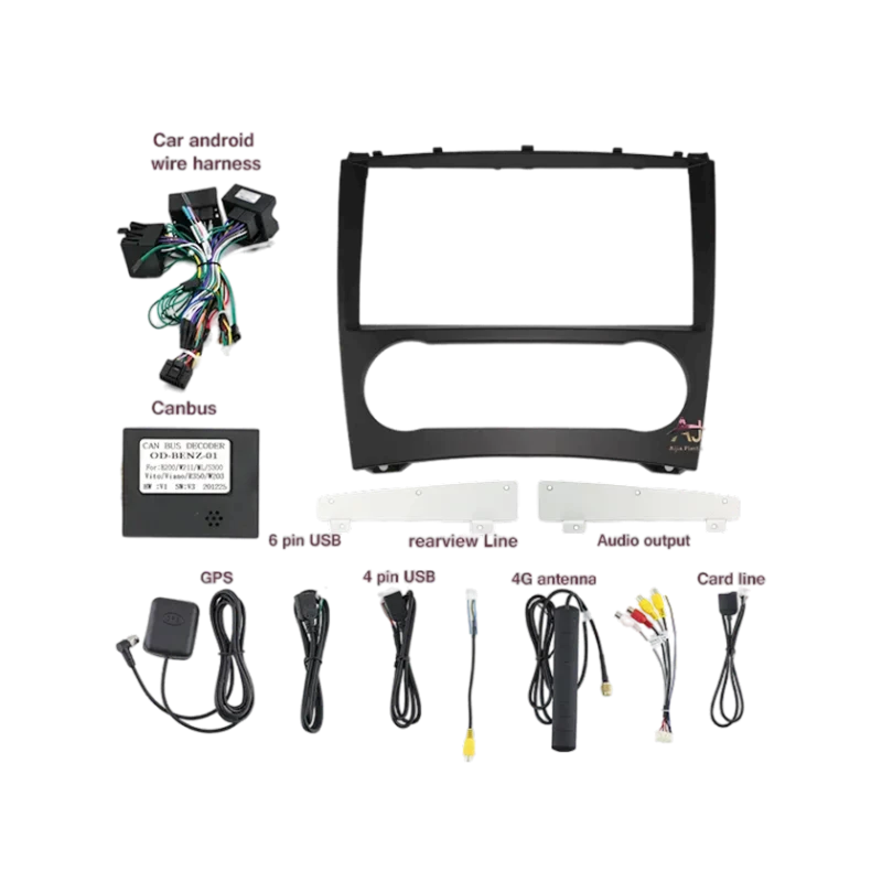 Avtomobil monitoru NAVO Mercedes w203 2005-2009