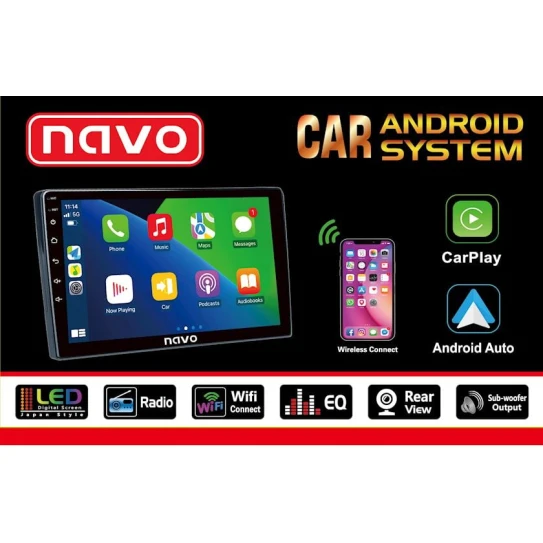 Avtomobil monitoru NAVO Mercedes w203 2005-2009