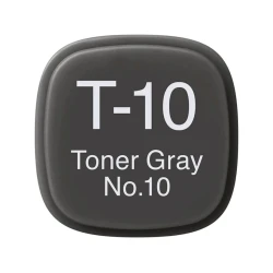 Маркер Copic Classic, T-10, Toner Gray, No.10, двусторонний, серый