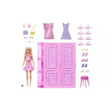 Oyun dəsti Mattel Barbie Dream Closet Playset with Fashion doll & Accessories, 3+ yaş