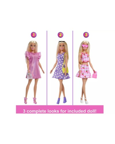 Oyun dəsti Mattel Barbie Dream Closet Playset with Fashion doll & Accessories, 3+ yaş