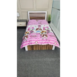 Детское одеяло Sahara 0000117 для девочек, 155x215 см, розовое/белое