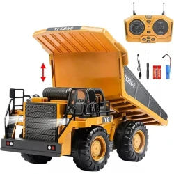 Radio ilə idarə olunan yük maşını O-314, 10x12x21 sm, 6 yaşdan, sarı