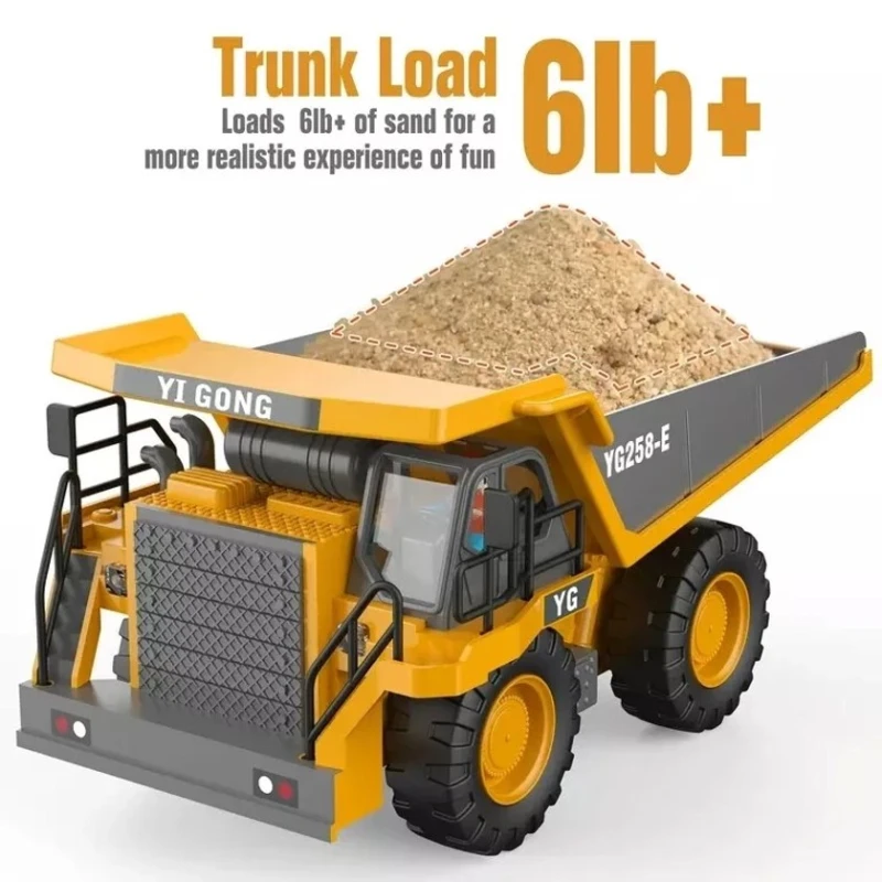 Radio ilə idarə olunan yük maşını O-314, 10x12x21 sm, 6 yaşdan, sarı