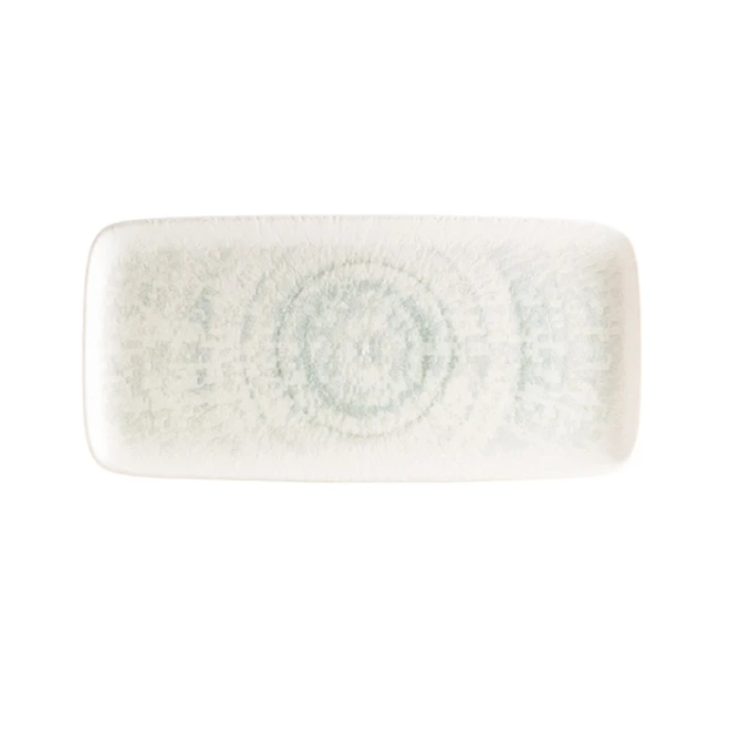 Блюдо ID-Fine Glacier Quadro Dikdörtgen, фарфор, белое, 35 см