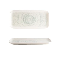 Блюдо ID-Fine Glacier Quadro Dikdörtgen, фарфор, белое, 35 см