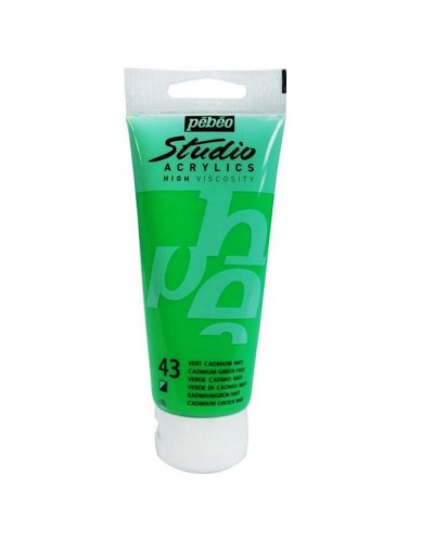 Akril boya Pebeo Studio Acrylics Cadmium Green Hue, yaşıl kadmium, 100 ml