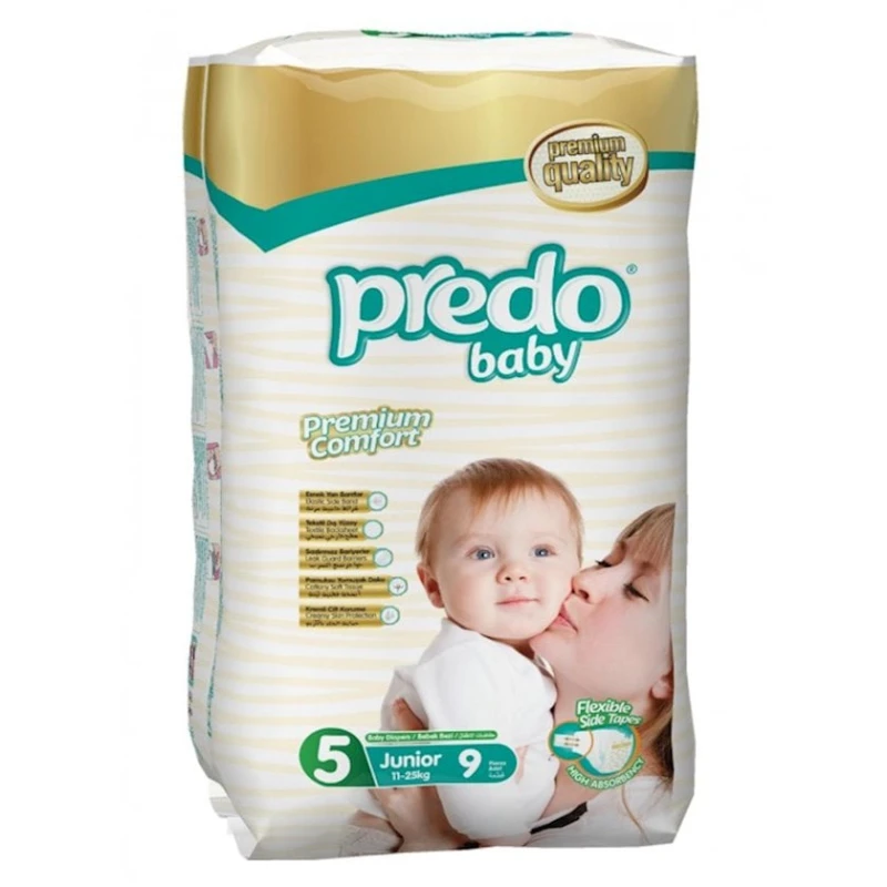 Подгузники Predo Baby 5 Junior 11-25 кг 9 шт