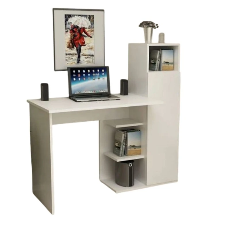 Письменный стол Ev Plus 12115877, ЛДСП, белый, 120x120x43 см Письменный стол Ev Plus 12115877, ЛДСП, белый, 120x120x43 см