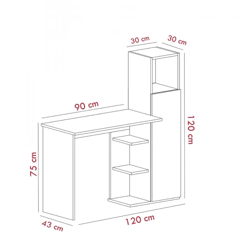 Письменный стол Ev Plus 12115877, ЛДСП, белый, 120x120x43 см Письменный стол Ev Plus 12115877, ЛДСП, белый, 120x120x43 см