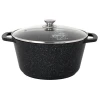 Набор посуды Kukmara Мраморная pnkp20mt, алюминий, черный, 18/22/26 см, 8 предметов