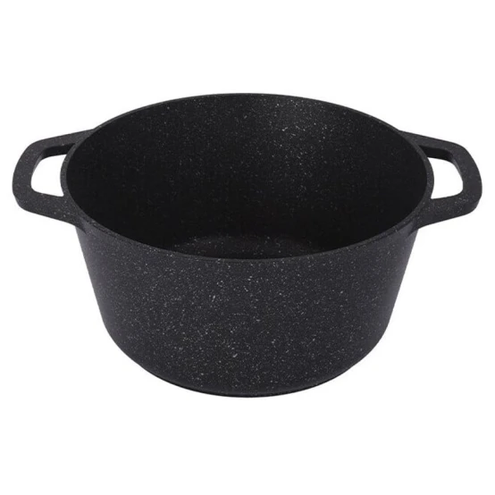 Набор посуды Kukmara Мраморная pnkp20mt, алюминий, черный, 18/22/26 см, 8 предметов