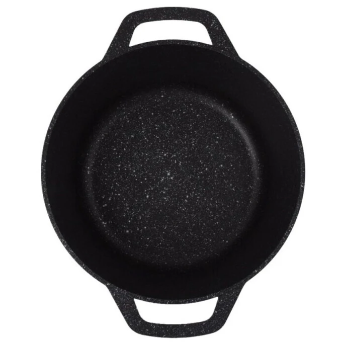 Набор посуды Kukmara Мраморная pnkp20mt, алюминий, черный, 18/22/26 см, 8 предметов