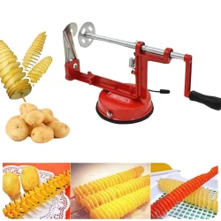 Tərəvəz kəsici Spiral Potato Slicer ₨ 2000, paslanmayan polad, 24х15х11 sm