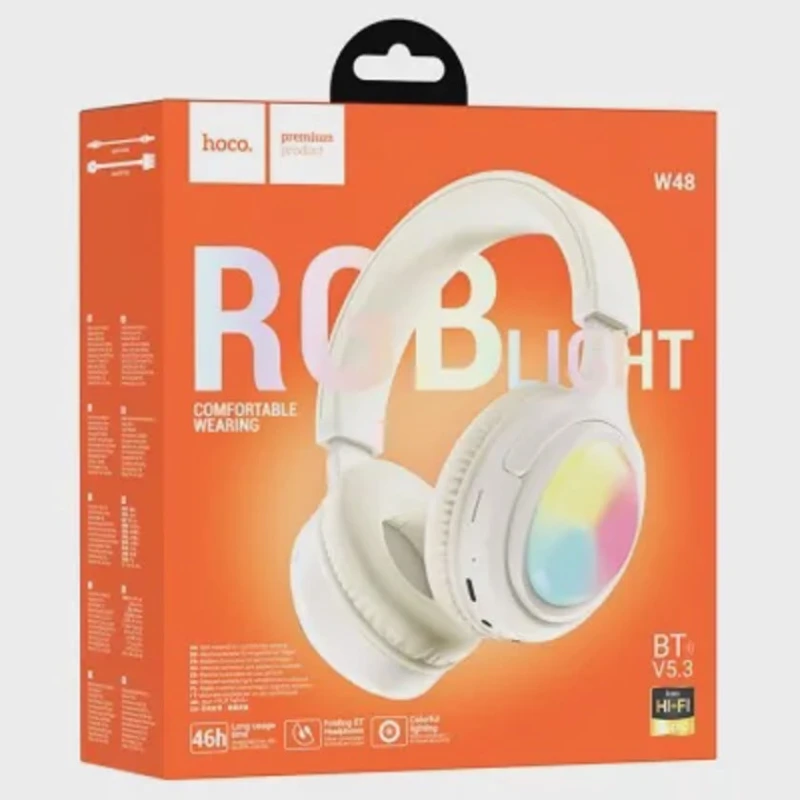 Беспроводные наушники Hoco W48 Focus Milky White