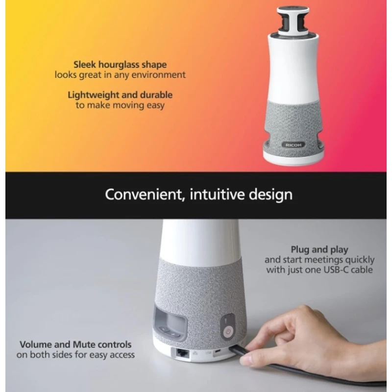 Веб-камера Ricoh Meeting 360 V2, серый Веб-камера Ricoh Meeting 360 V2, серый