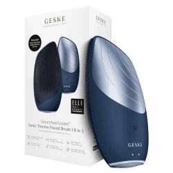 Прибор для ухода за лицом Geske Sonic Thermo Facial Brush 6 в 1, синий