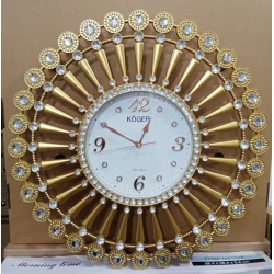 Настенные часы SS-124, 55 см, золотистые