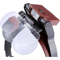 Alın lupa-eynək MG81001-B, dəri/plastik