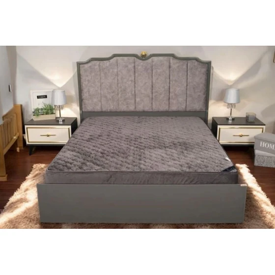 Наматрасник защитный Luxe Cotton Lu-xe-000696, 100x200 см, односпальный, велюр, коричневый Наматрасник защитный Luxe Cotton Lu-xe-000696, 100x200 см, односпальный, велюр, коричневый