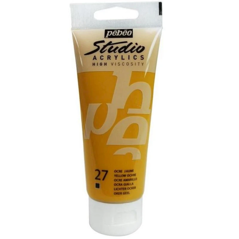 Акриловая краска Pebeo Studio Acrylics Yellow Ochre, охра желтая, 100 мл
