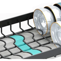 Настольная сушилка UM001001039, 42х39х23.5 см, металл, черный Настольная сушилка UM001001039, 42х39х23.5 см, металл, черный