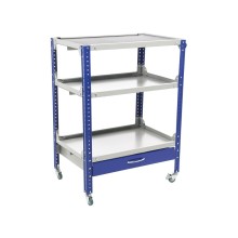 Alət arabası Praktik WDS Garage, boz/göy, 980x772x514 mm