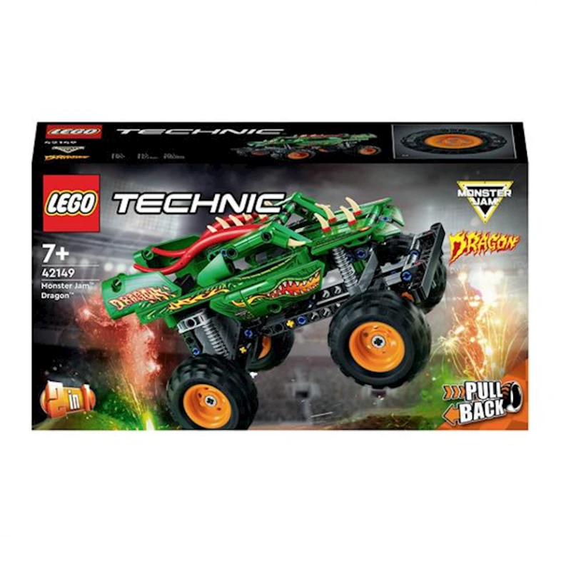 Конструктор LEGO Technic Monster Jam Dragon 42149, 7+ лет, 217 элементов