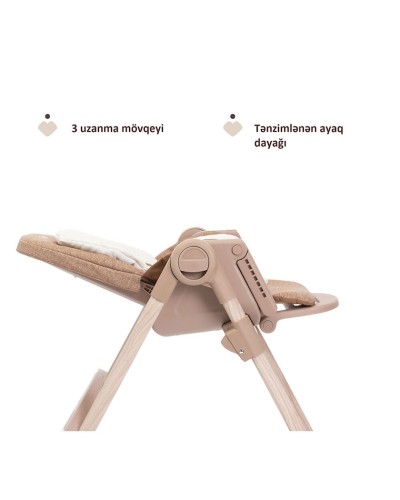 Uşaq yedizdirmə oturacağı Chicco Polly Armonia Terracotta, narıncı