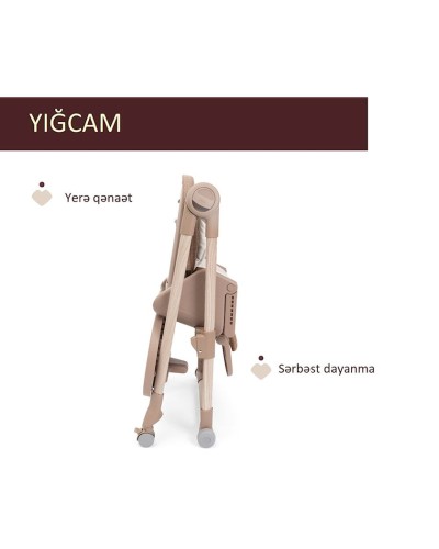 Uşaq yedizdirmə oturacağı Chicco Polly Armonia Terracotta, narıncı