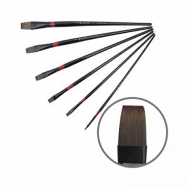 Кисть Kolos Red Stripe 1018, №22, плоская, синтетика Кисть Kolos Red Stripe 1018, №22, плоская, синтетика