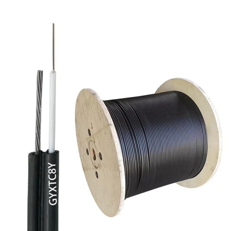 Fiber optik kabel Voltam VF-120 GYXTC8Y FO-4 Central Loose Tube Selt-Supporting Aerial Cables 4 cores