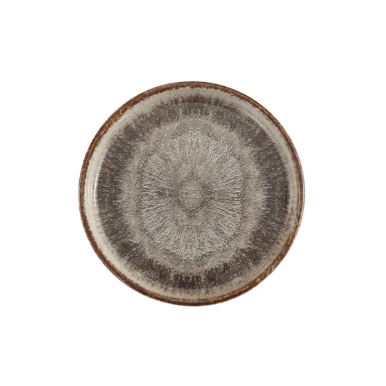Тарелка Porland Stoneware 04SWA000019, керамогранит, коричневая, 30 см