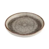 Тарелка Porland Stoneware 04SWA000019, керамогранит, коричневая, 30 см