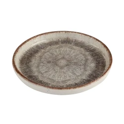 Тарелка Porland Stoneware 04SWA000019, керамогранит, коричневая, 30 см