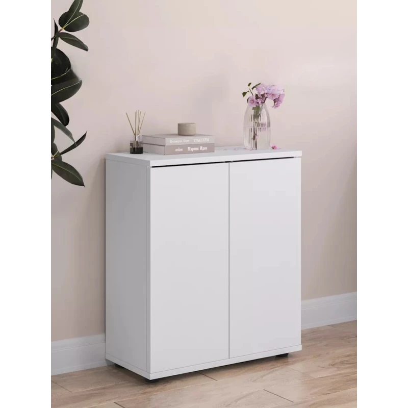 Комод Minimalizm Wh, 70х29х60 см, ЛДСП, белый Комод Minimalizm Wh, 70х29х60 см, ЛДСП, белый