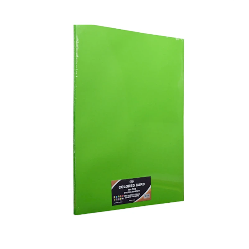 Цветная бумага Fis, зеленая, А3, 160 г, 50 листов