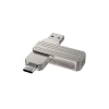 Flaş-kart WIWU FD003 USB3.2 Type-C 2in1 512GB Metal Gray